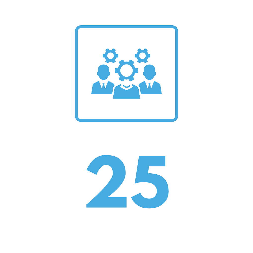25 years business expert icon